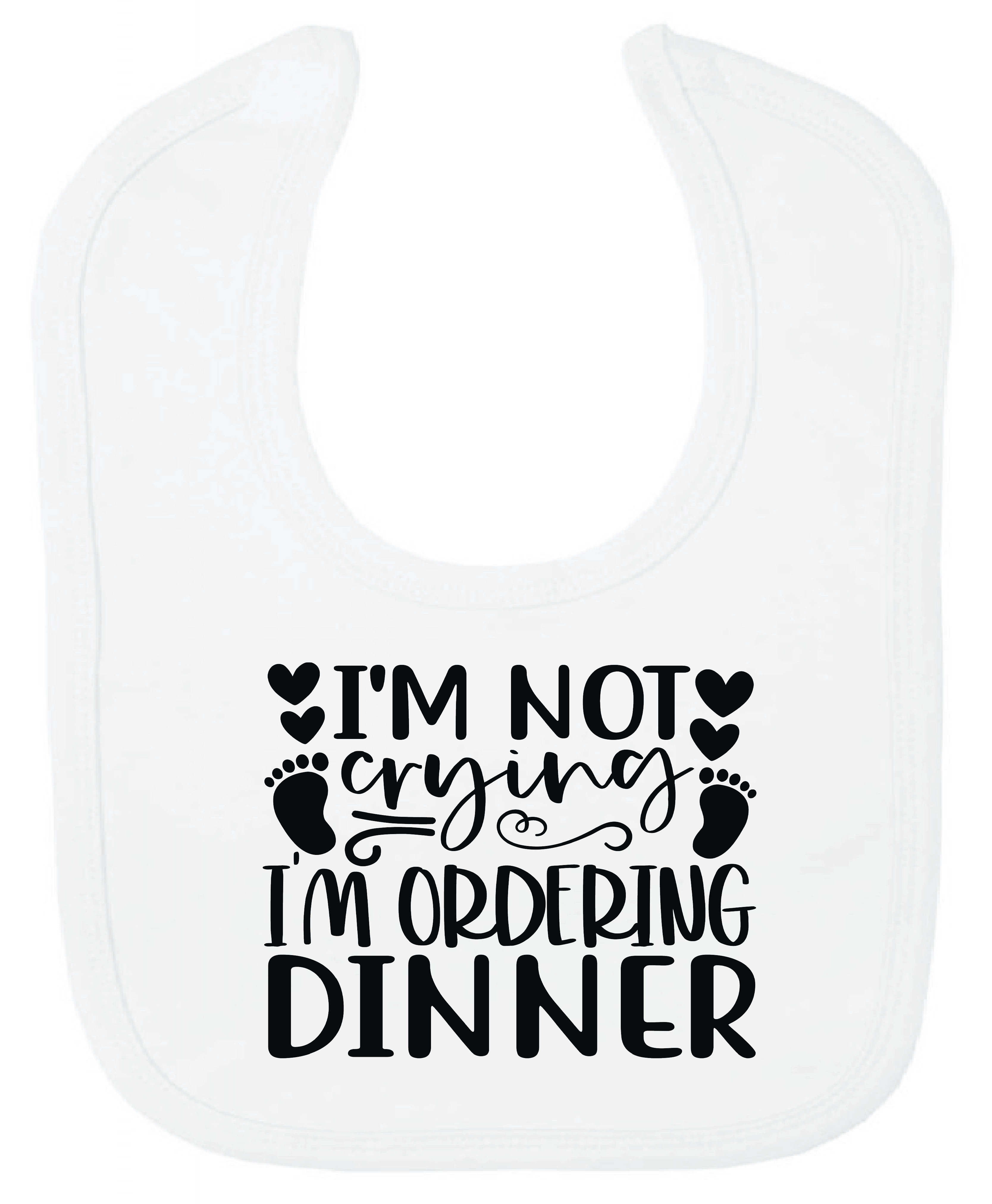 ADROIT BABY, BIB - I'M ORDERING DINNER QUOTE (0-3 MONTHS)