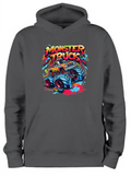 ADROIT KIDS MONSTER TRUCKS HOODIE (BLACK)