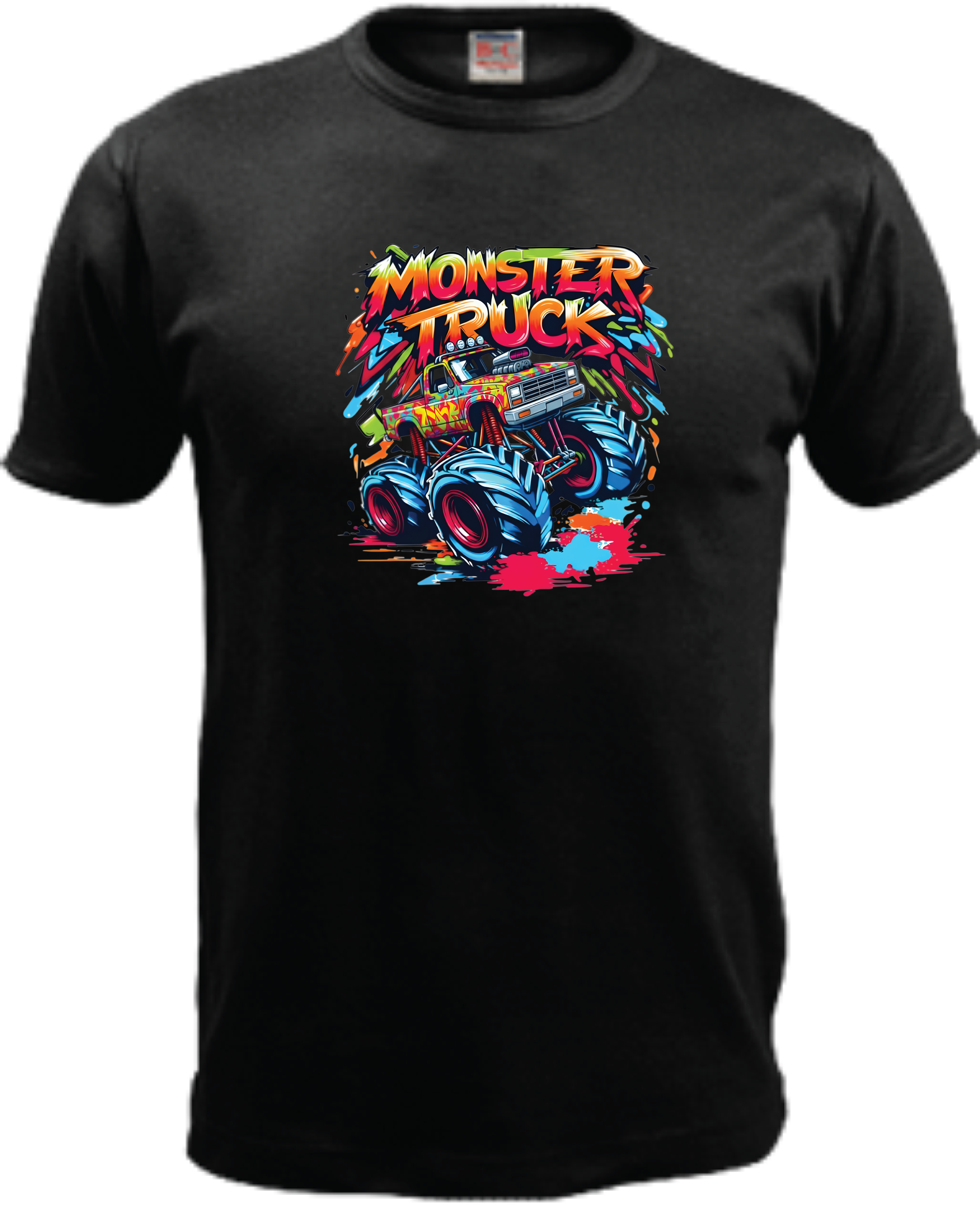 ADROIT KIDS MONSTER TRUCKS T-SHIRT (BLACK)