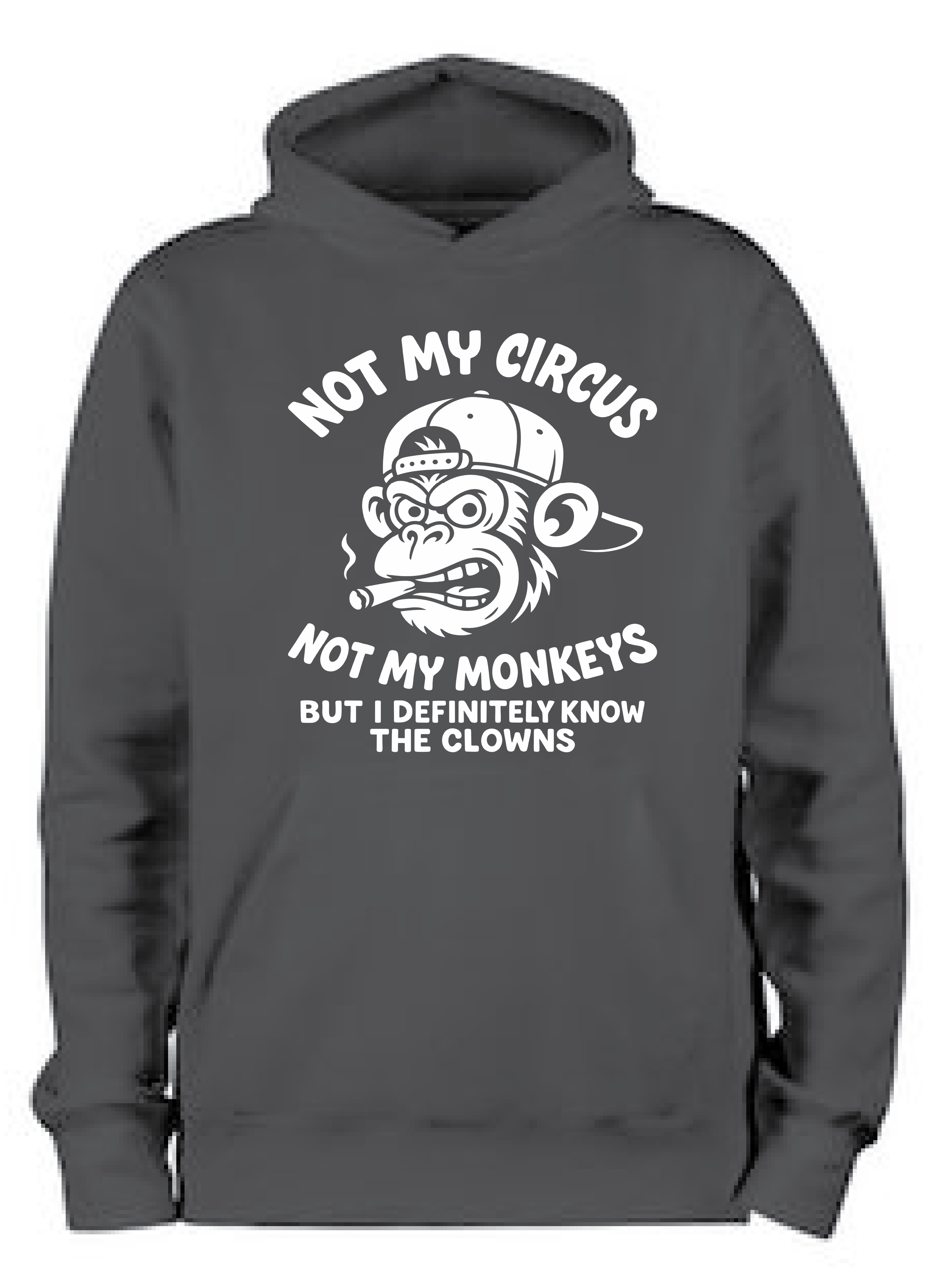 ADROIT CREATIONS NOT MY CIRCUS HOODIE (DEEP BLACK)