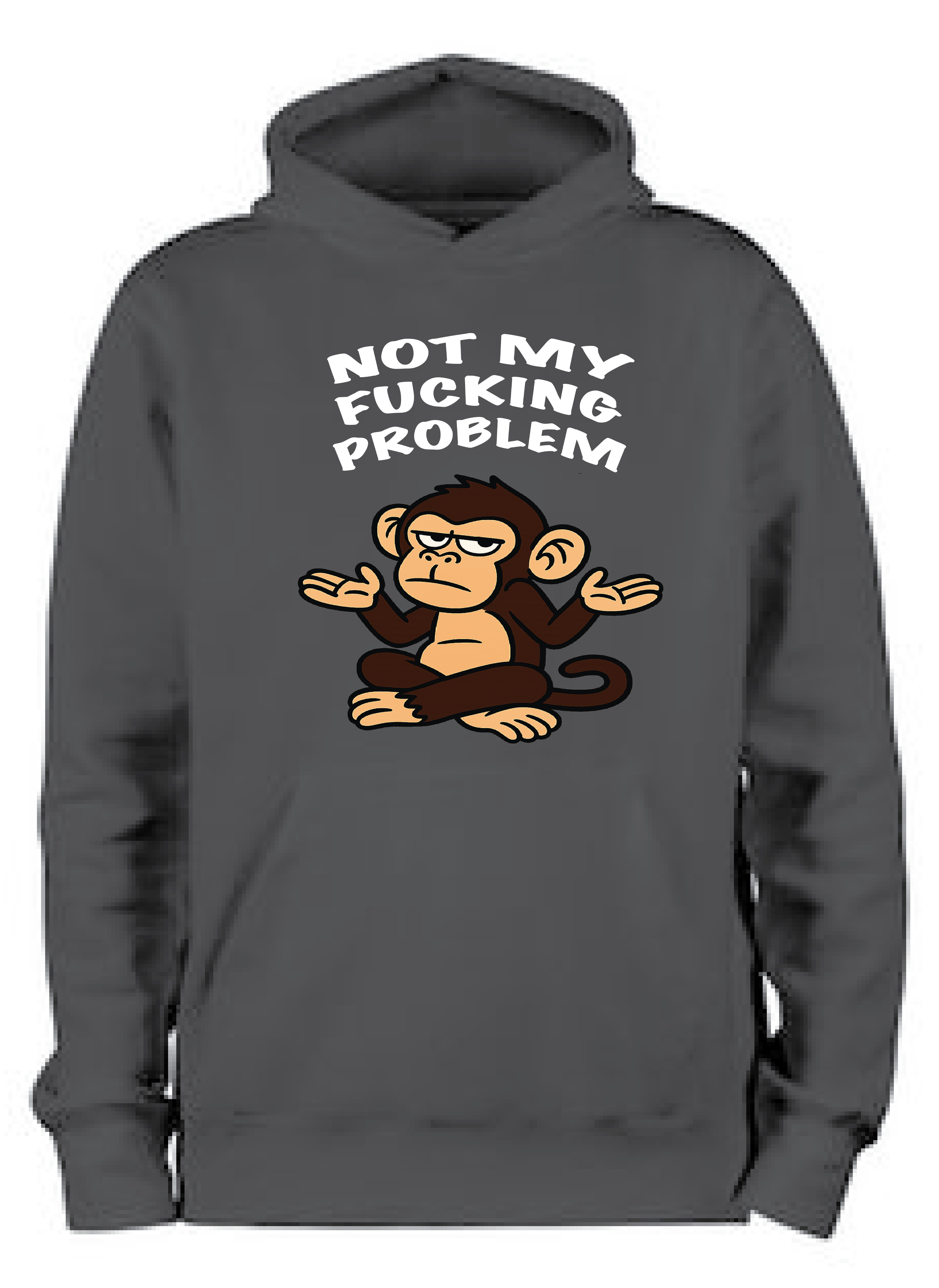 ADROIT CREATIONS NOT MY F**KING PROBLEM HOODIE (DEEP BLACK)