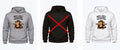 Not My Fucking Problem Monkey Hoodie – Adults S–5XL – Black, White & Grey – Adroit Clothing UK – Adroit Creations