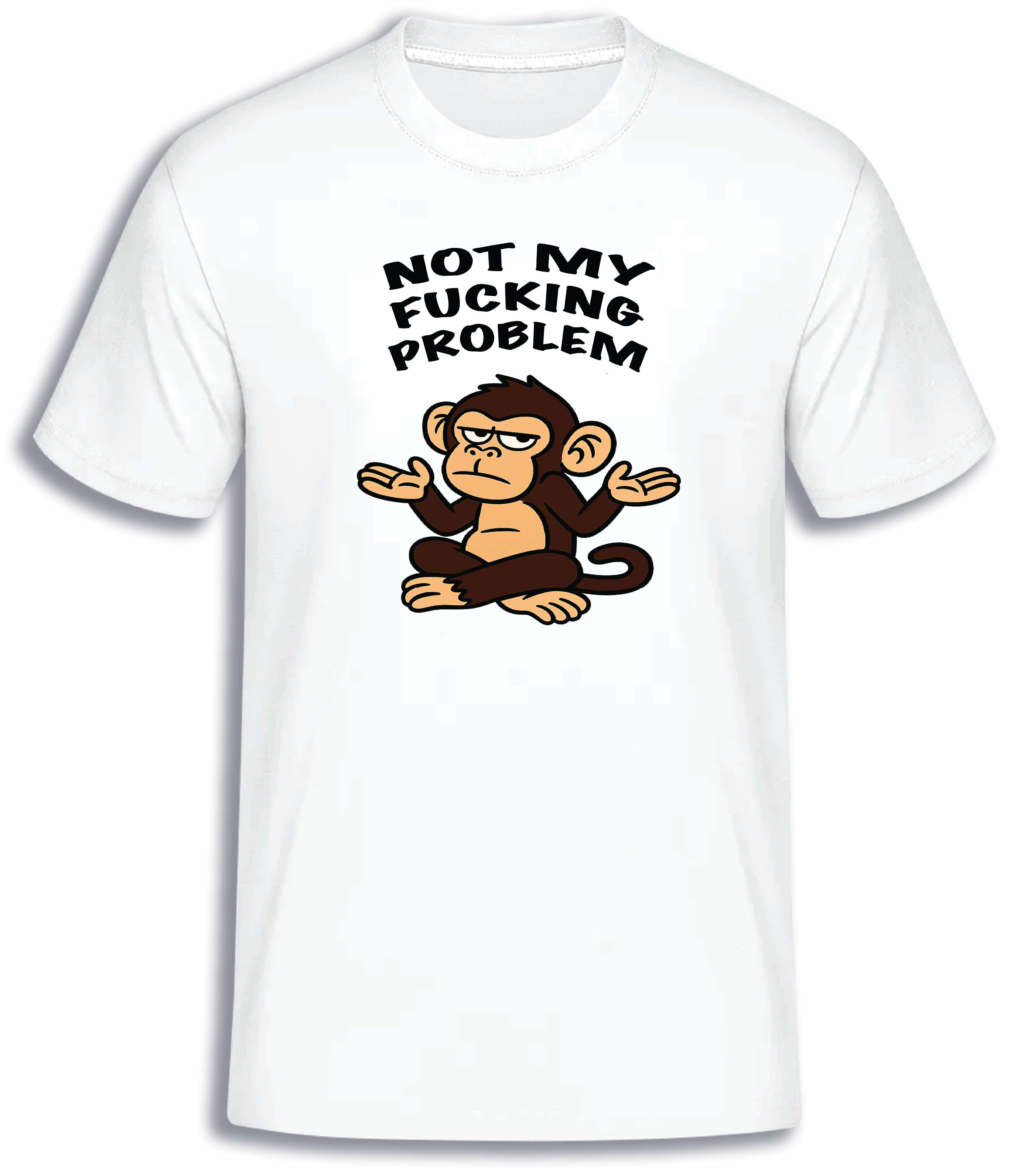 ADROIT CREATIONS NOT MY PROBLEM T-SHIRT (WHITE)