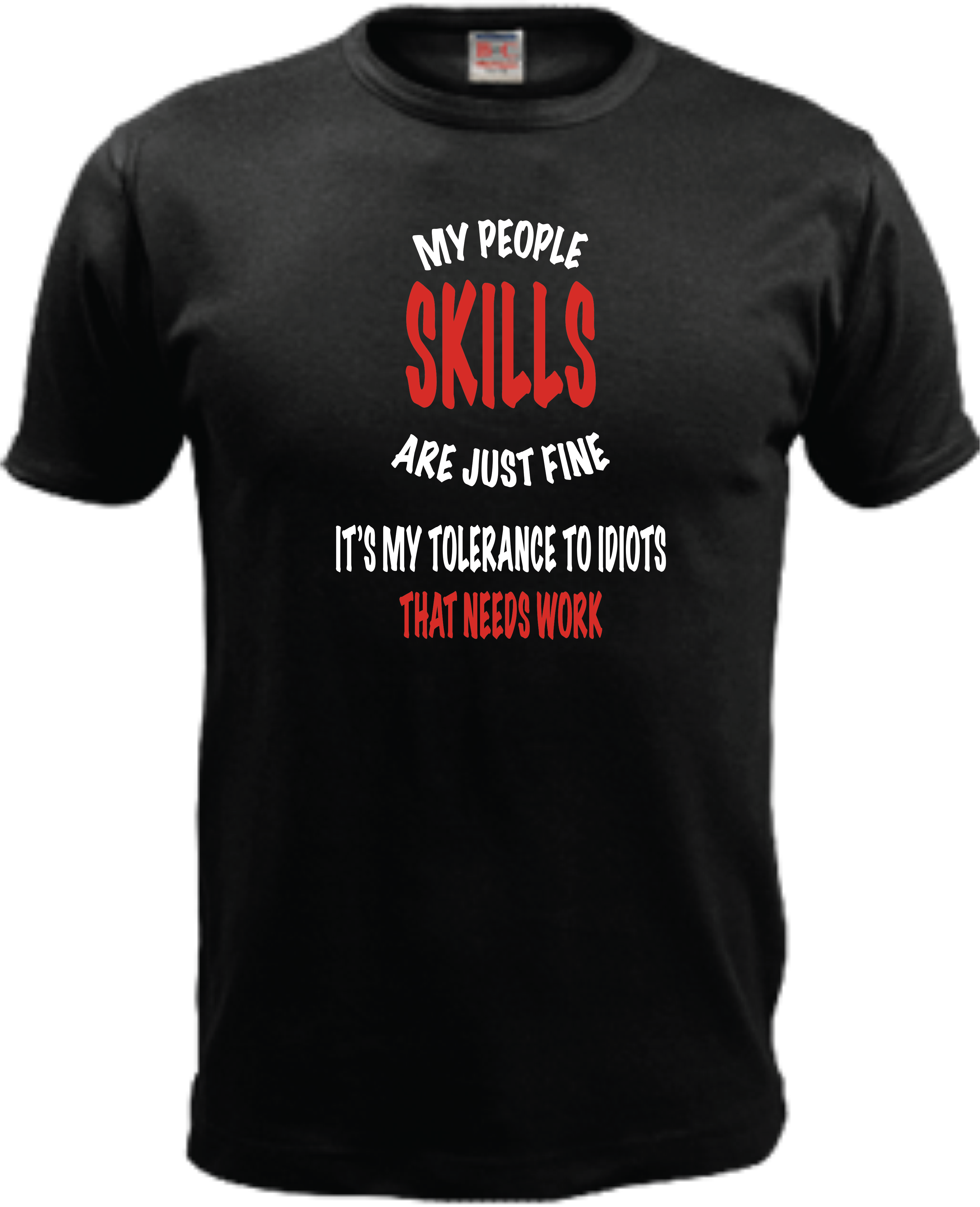 ADROIT CREATIONS PEOPLE SKILLS T-SHIRT (BLACK)