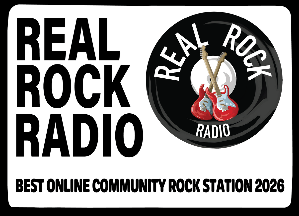 Real Rock Radio Fridge Magnet – 6.5cm x 4.5cm – Official RRR Logo Magnet – Adroit Creations UK