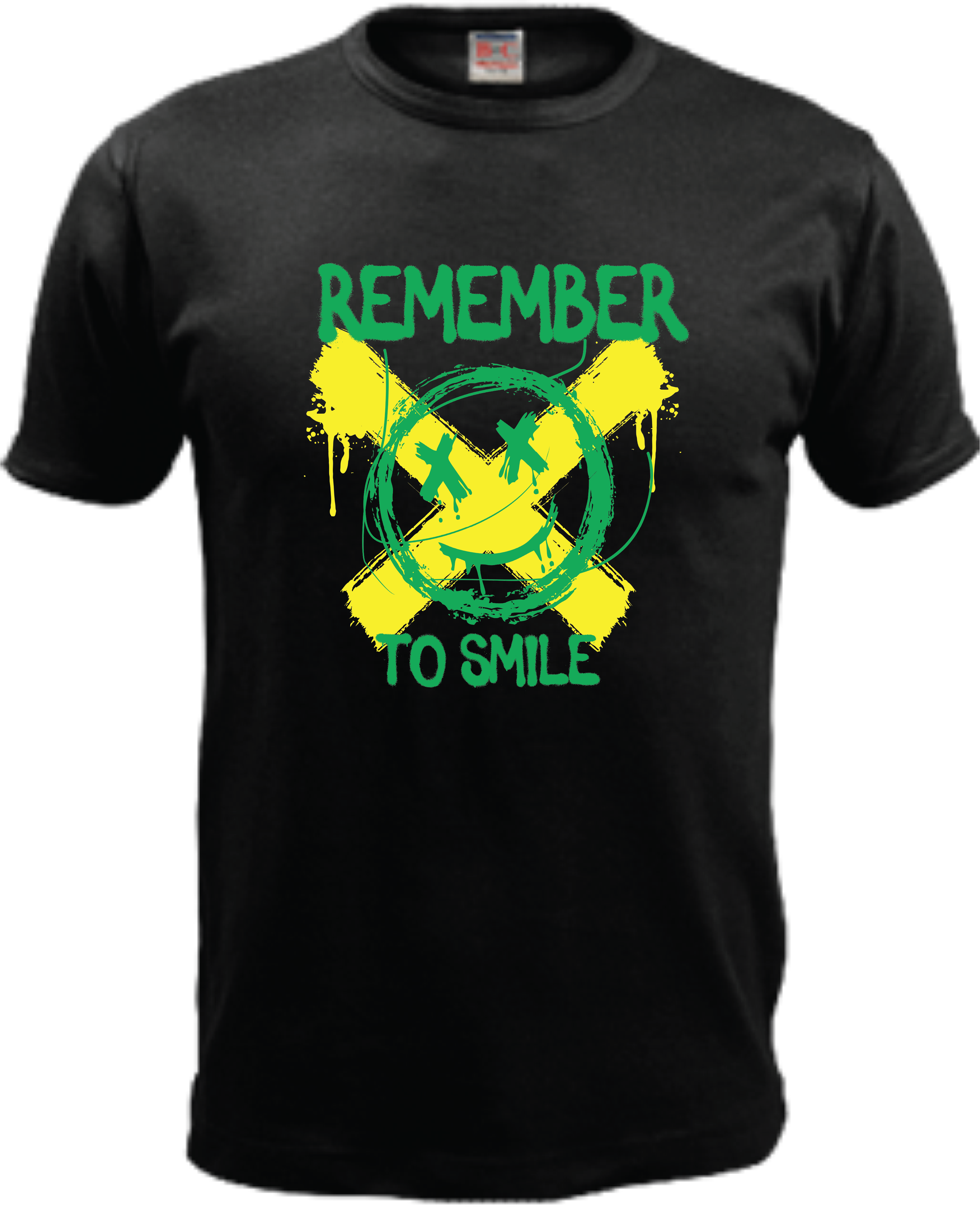 ADROIT CREATIONS REMEMBER TO SMILE T-SHIRT (BLACK)