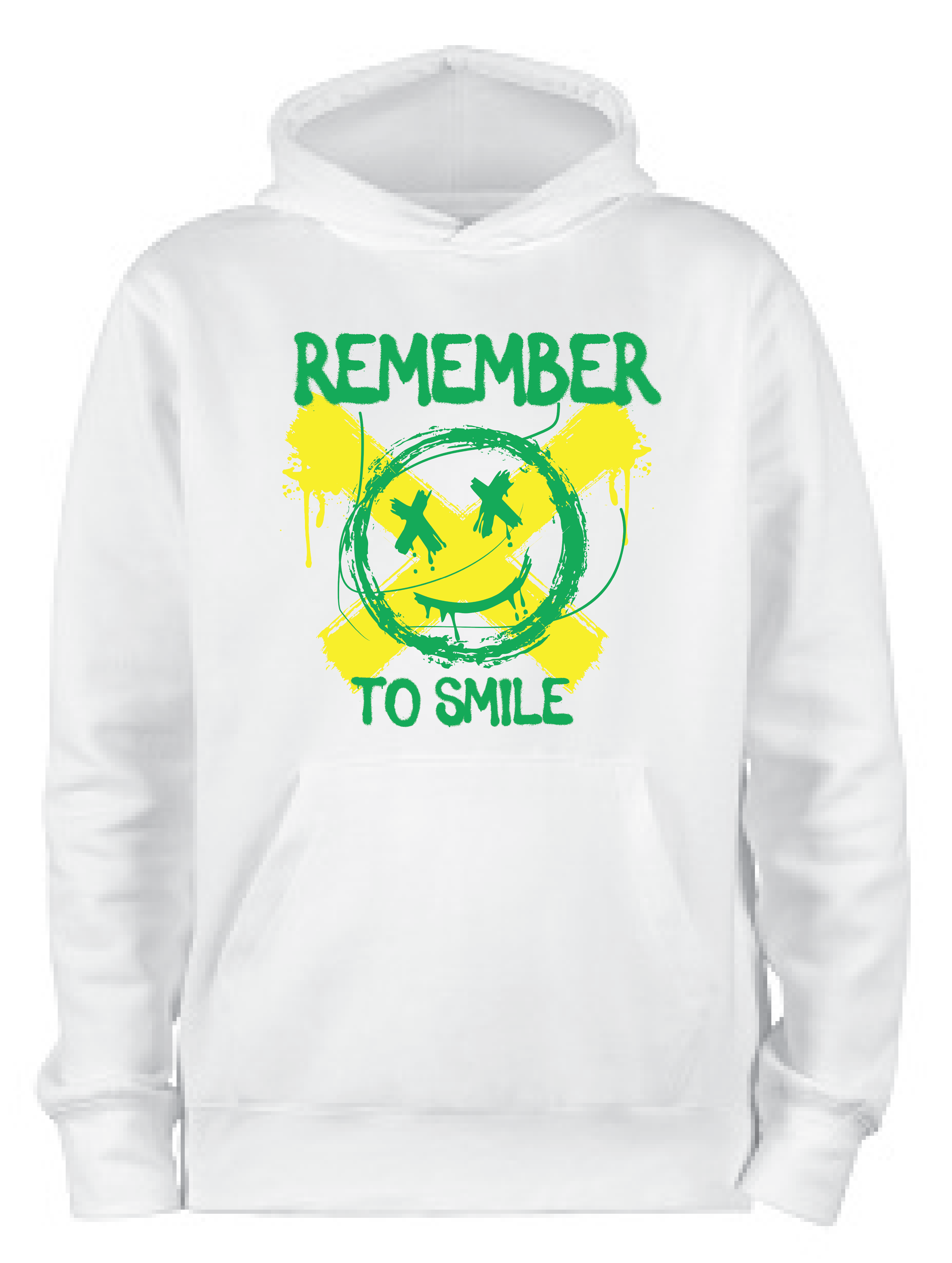 ADROIT CREATIONS REMEMBER TO SMILE HOODIE (WHITE)