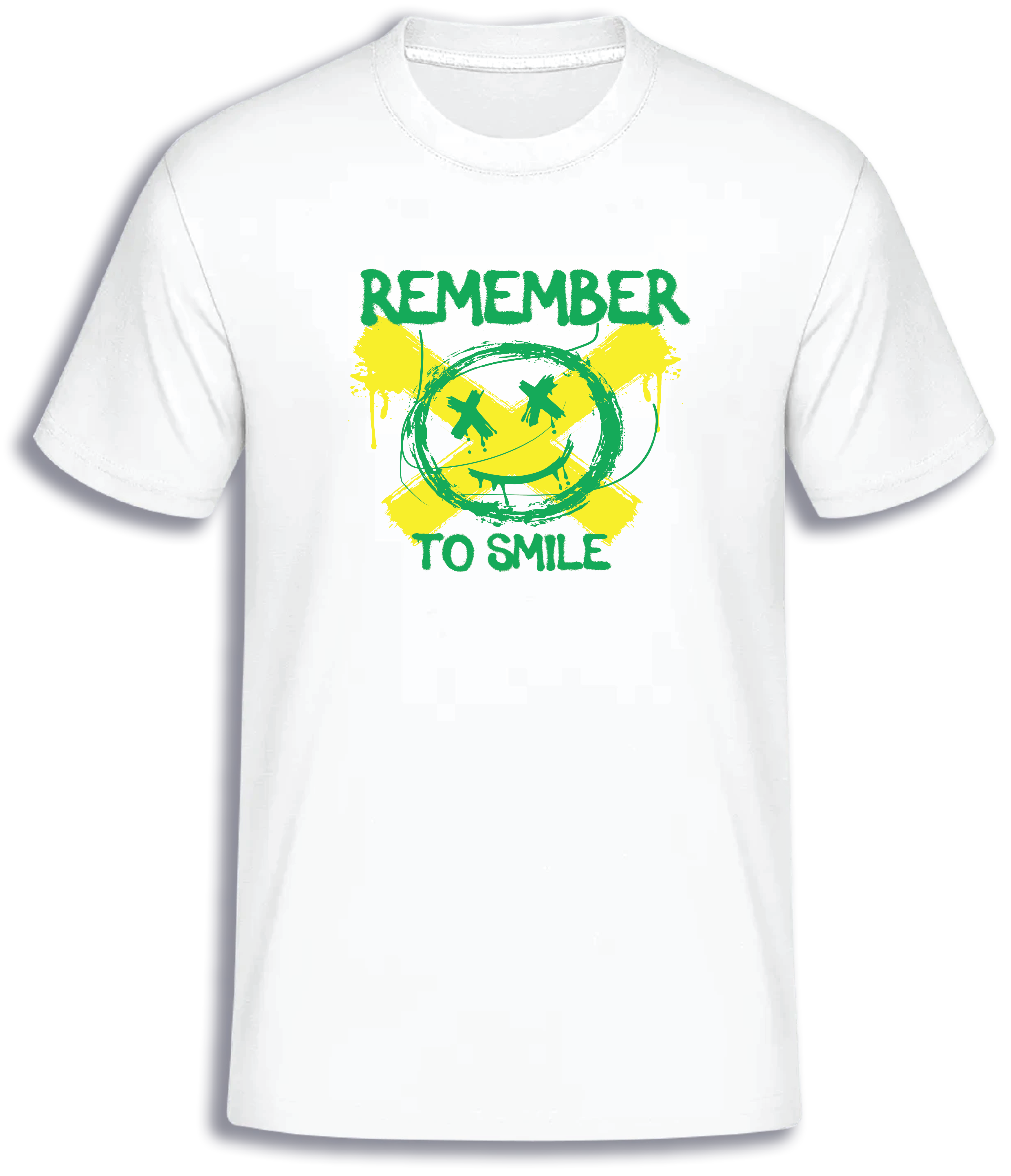 ADROIT CREATIONS REMEMBER TO SMILE T-SHIRT (WHITE)