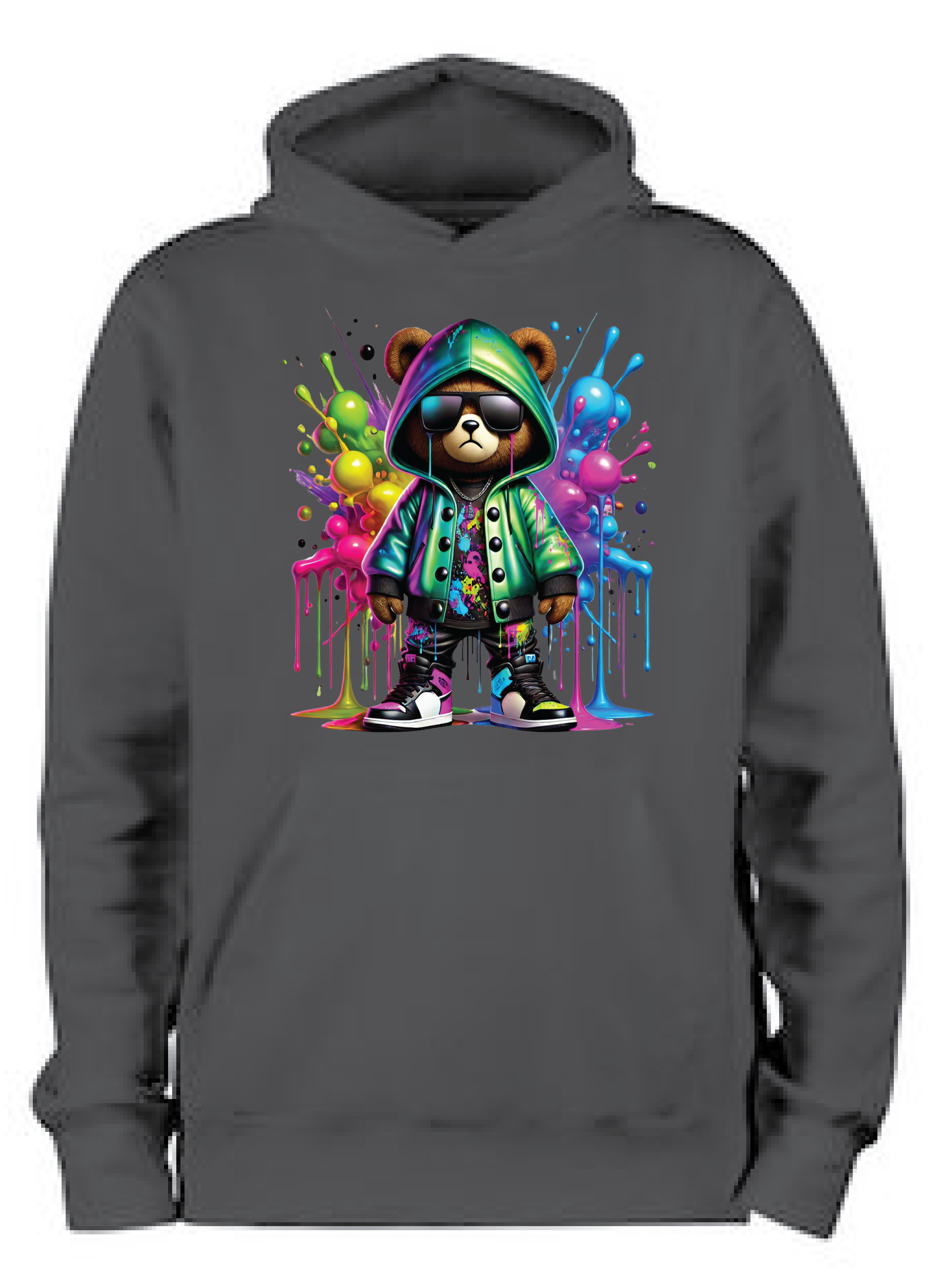 ADROIT CREATIONS RULES "R" RULES HOODIE (DEEP BLACK)