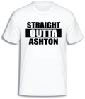 ADROIT CREATIONS STRAIGHT OUTTA ASHTON T-SHIRT (WHITE)