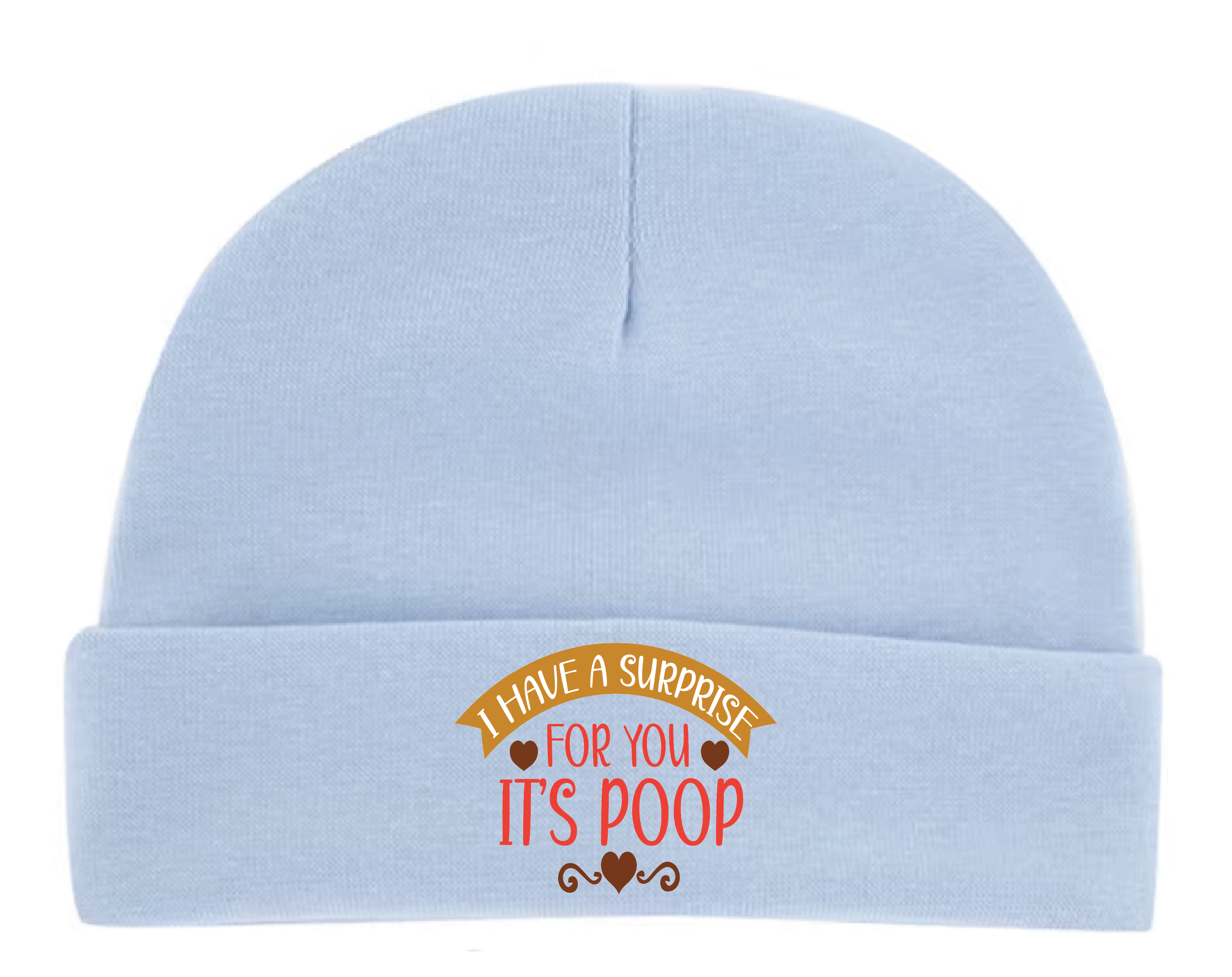 ADROIT BABY, BEANIE - SURPRISE POOP -  (0-3 MONTHS)