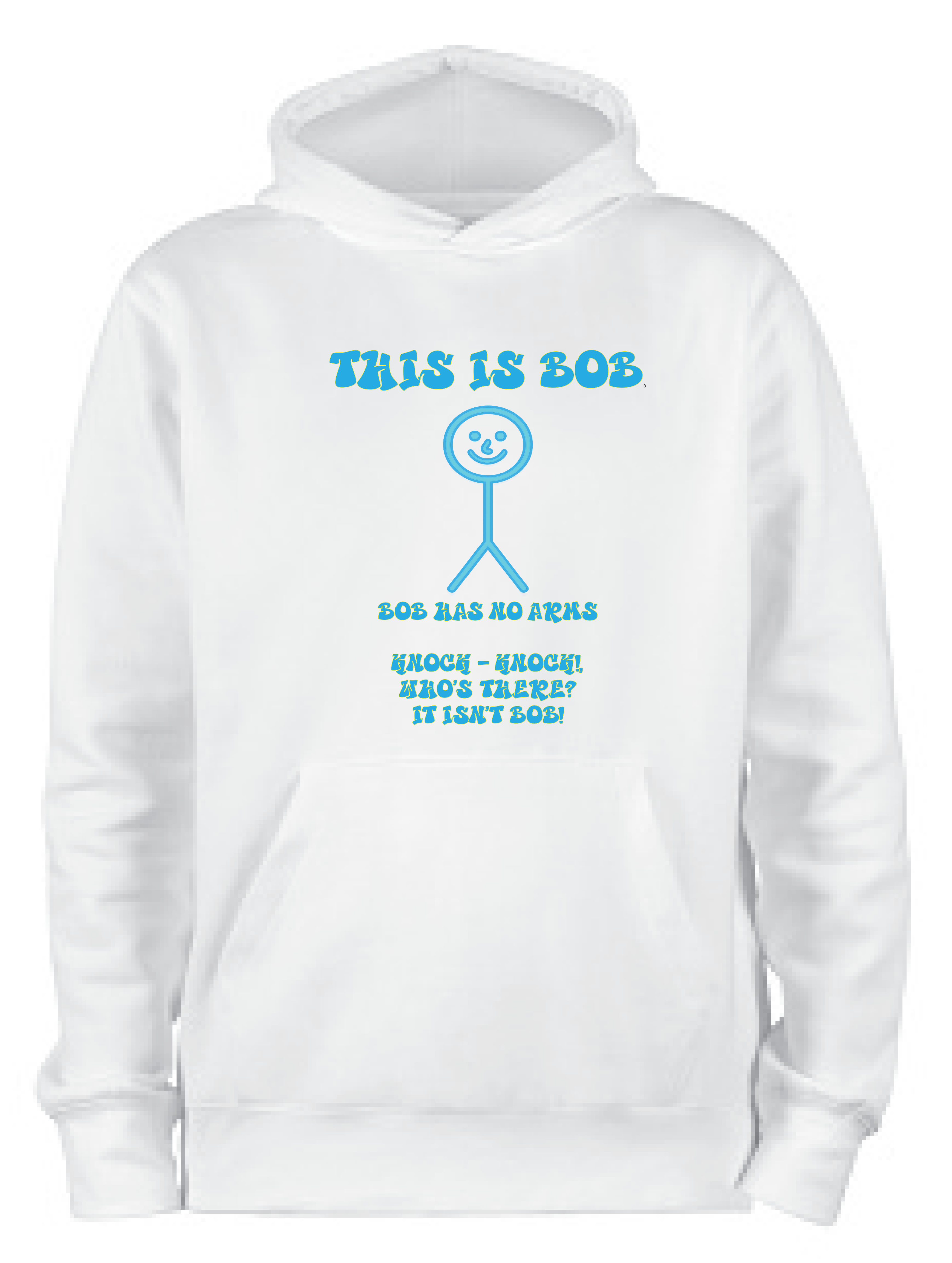 ADROIT CREATIONS THIS IS BOB HOODIE (WHITE)