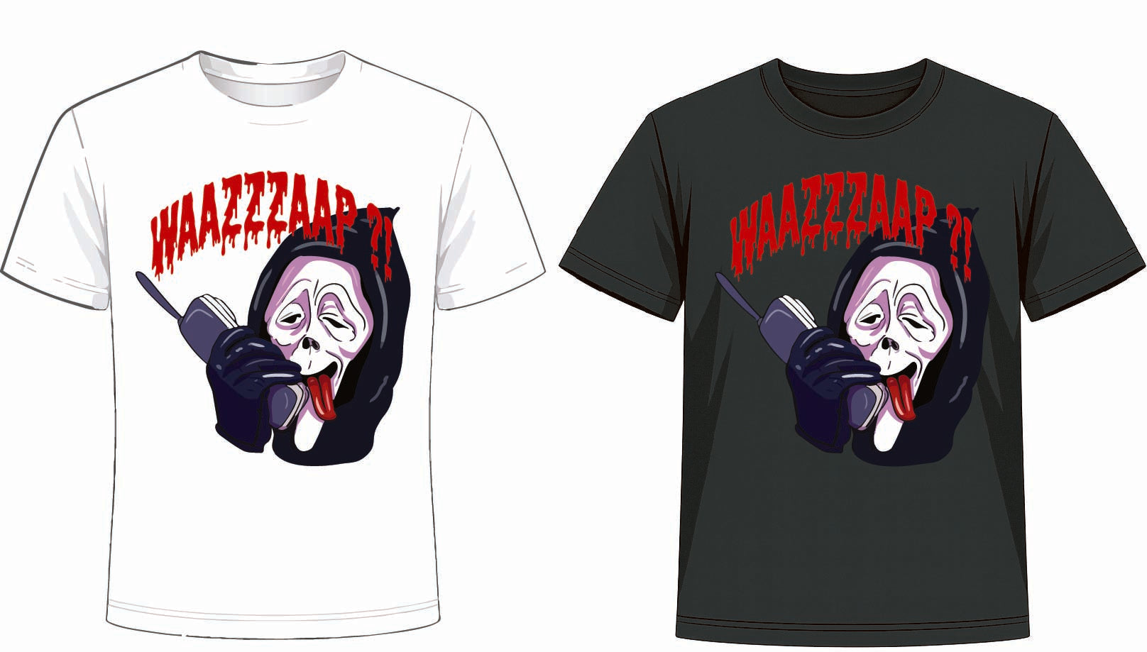 Adroit Clothing | WHAAZZZAAP?! T-Shirt | Adult Graphic Horror Tee