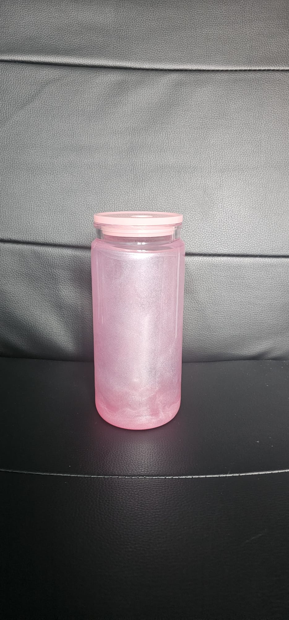 20oz Pink Mica Powder Snow Globe Tumbler | Handmade Glitter Tumbler | Sassy Sips by KHCH