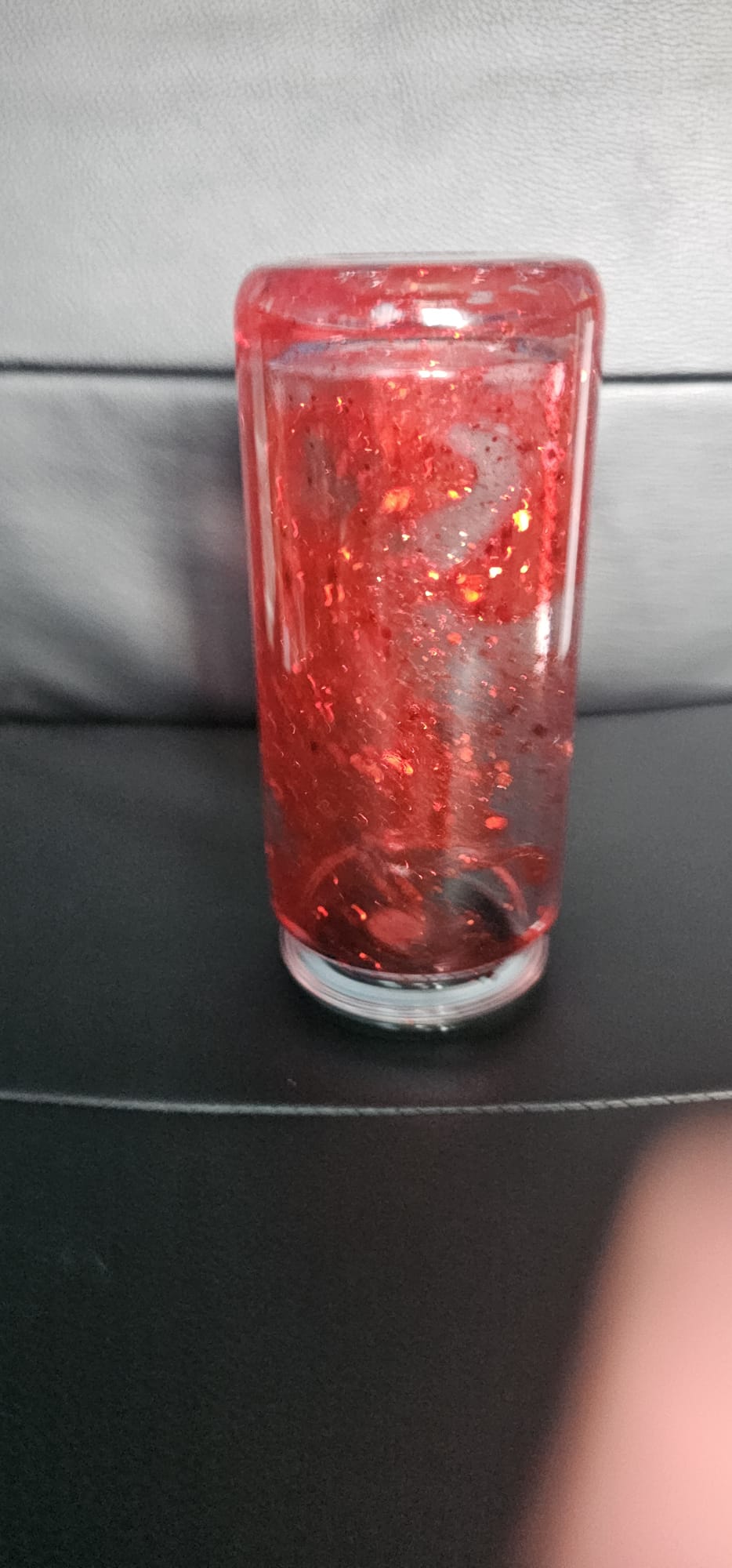 20oz Red Lava Style Snow Globe Tumbler with Bow | Handmade Glitter Cup | Sassy Sips by KHCH
