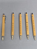 Engraved Lightweight Bamboo Pens – Custom Name Available – Eco‑Friendly Gift – Adroit Creations