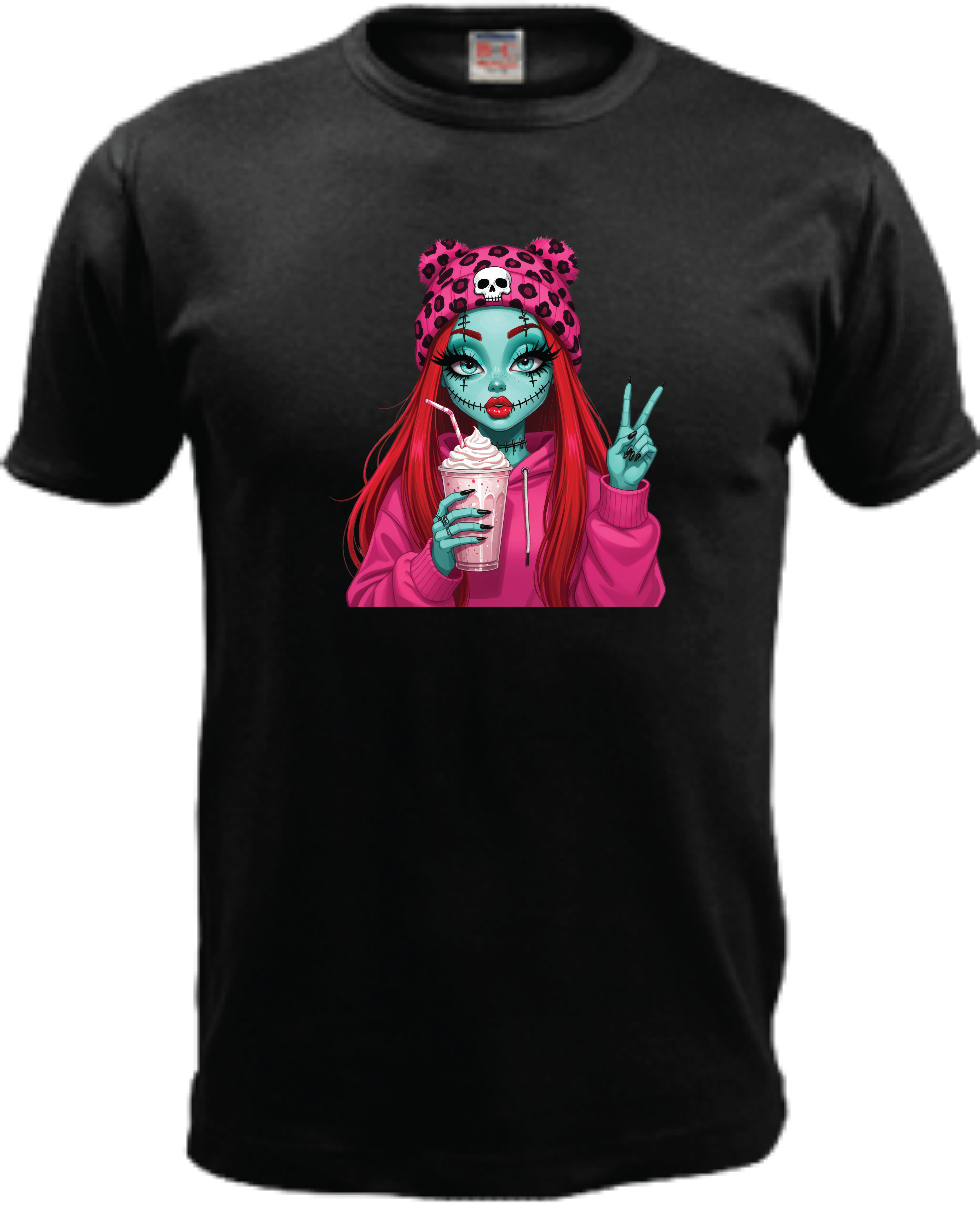 ADROIT KIDS ZOMBIE GIRL T-SHIRT (BLACK)