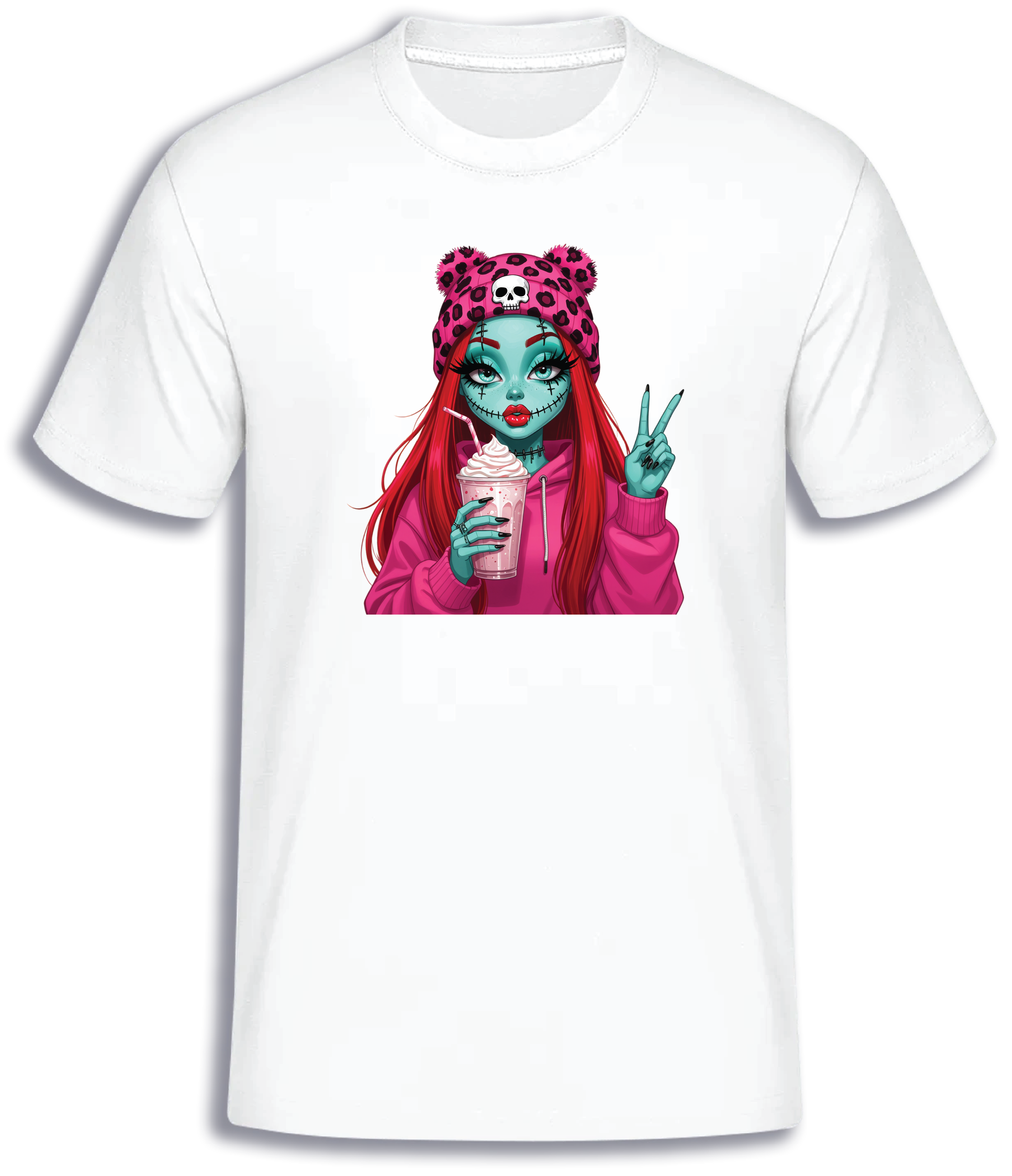 ADROIT KIDS ZOMBIE GIRL T-SHIRT (WHITE)
