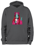 ADROIT KIDS ZOMBIE GIRL HOODIE (BLACK)