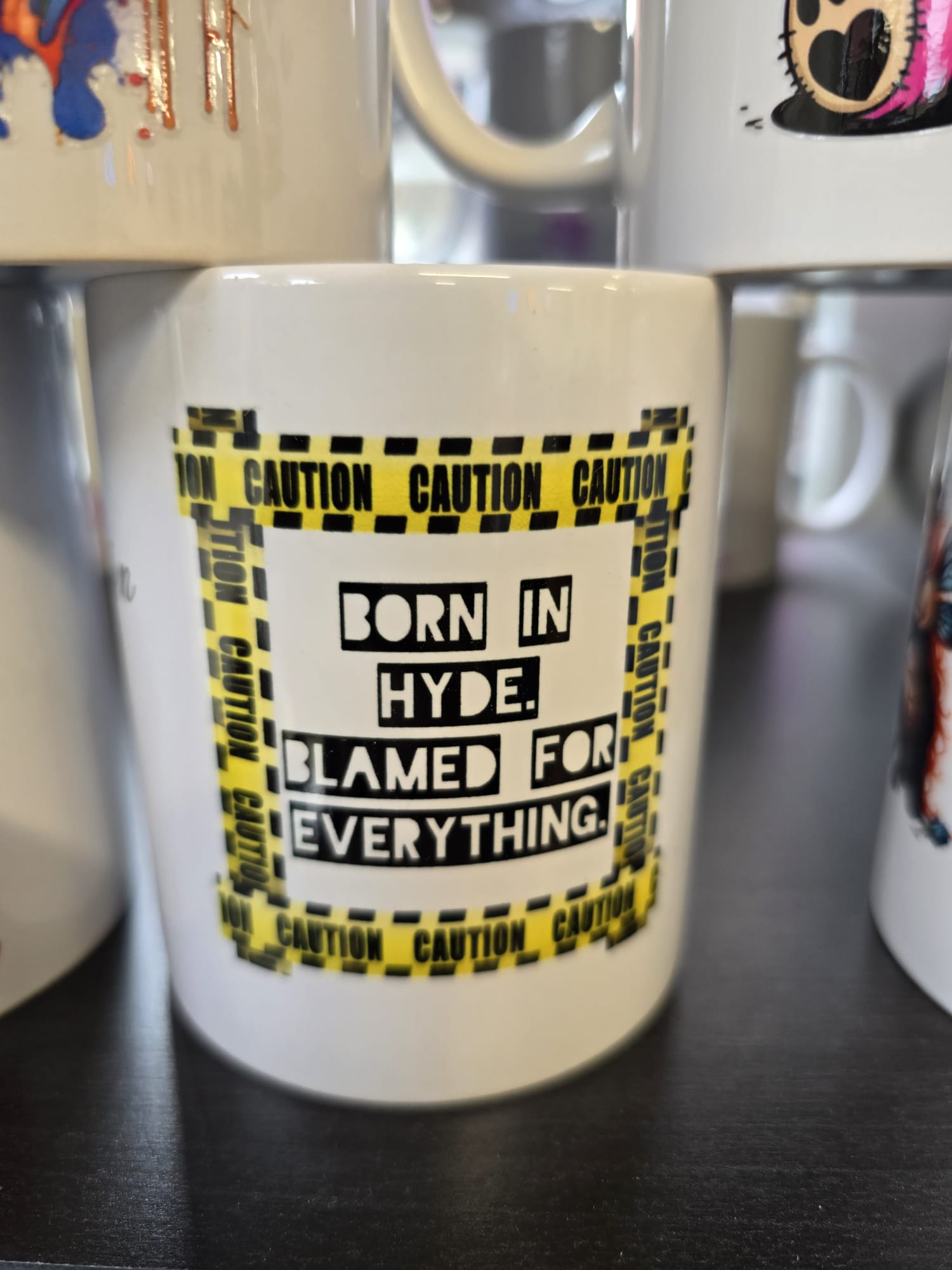SASSY SIPS - BORN IN HYDE, BLAMED FOR EVERYTHING - MUG