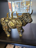 Steampunk Highland Cow Ornament
