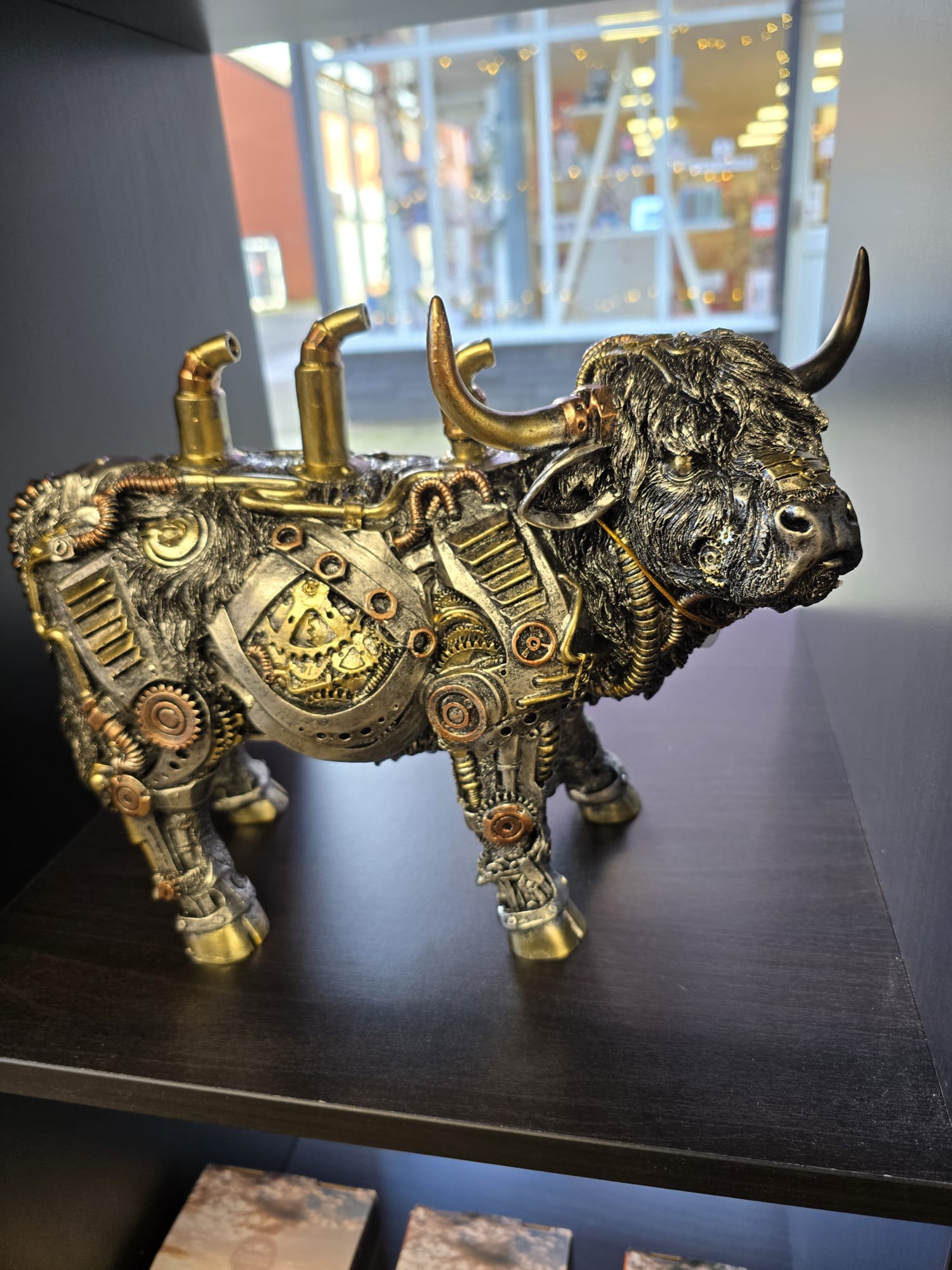 Steampunk Highland Cow Ornament