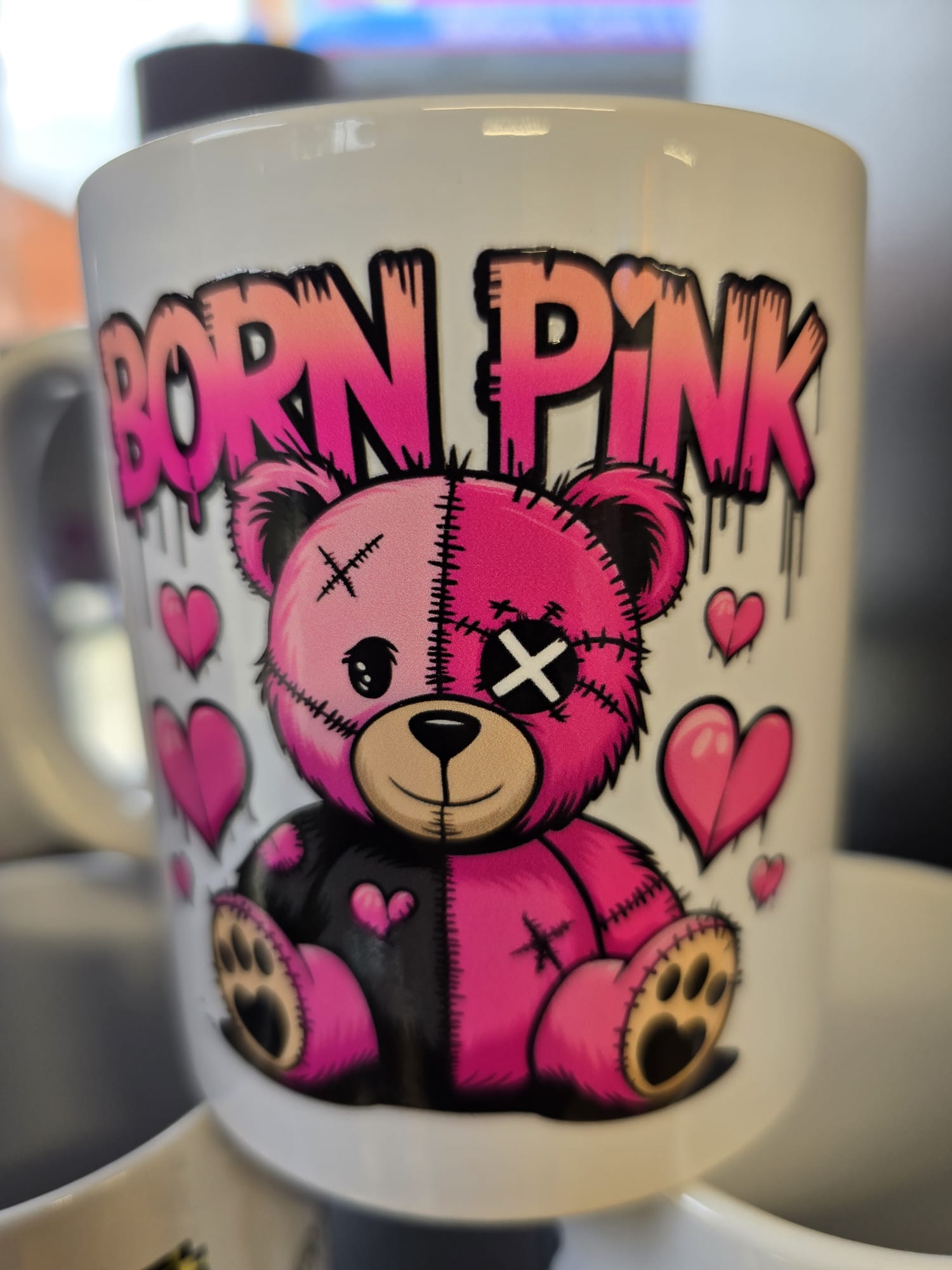 SASSY SIPS - BORN PINK TEDDY - MUG