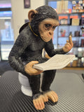 Cheeky Monkey on the loo Ornament